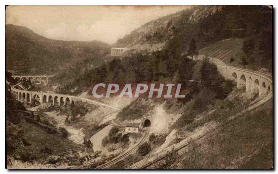 Morez (Jura) — Les quatre Viaducs sur les lignes Morez-Andelot et St-Claude — Éd. A. Regad