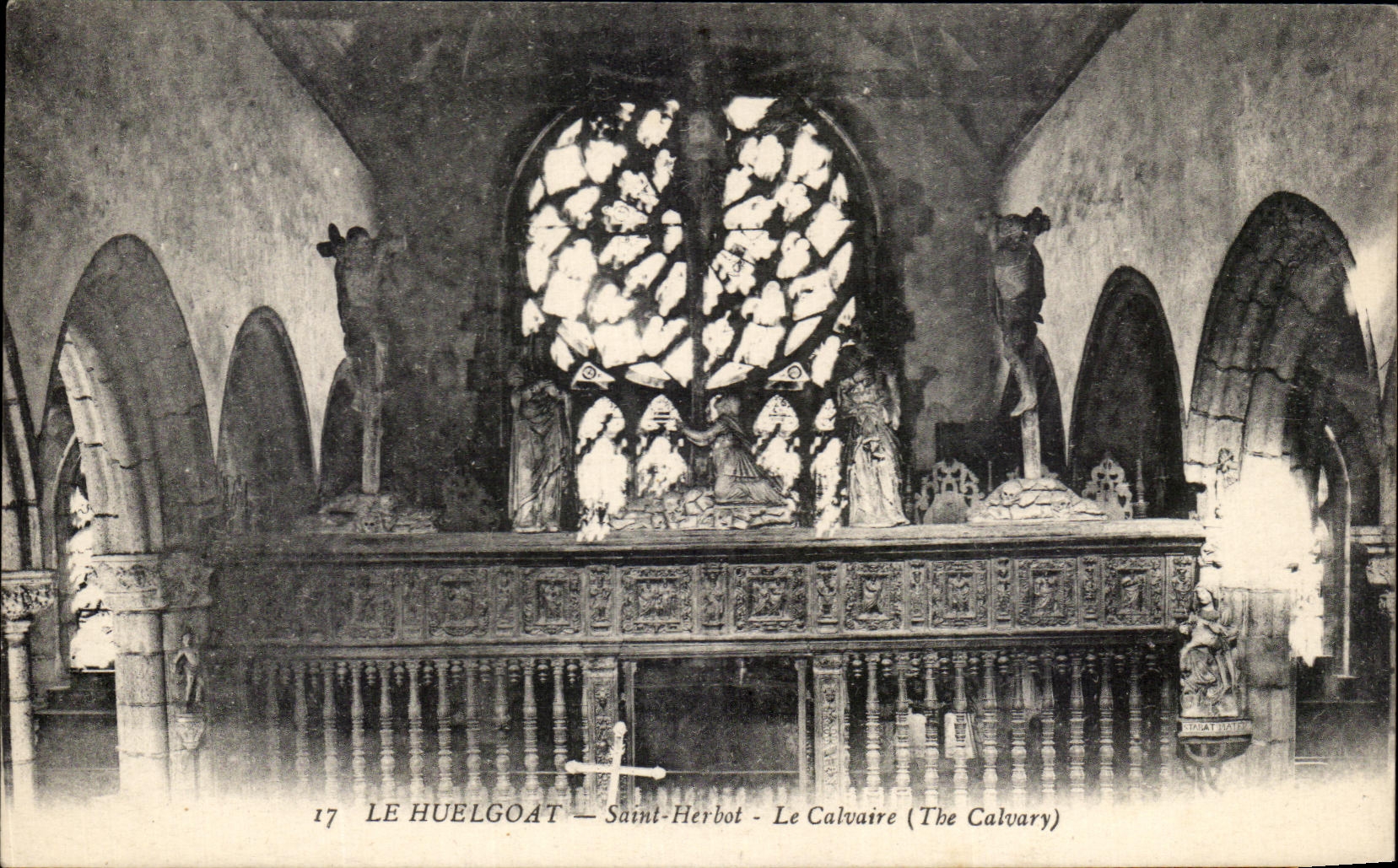 CPA Le Huelgoat Saint Herbot Le Calvaire 
