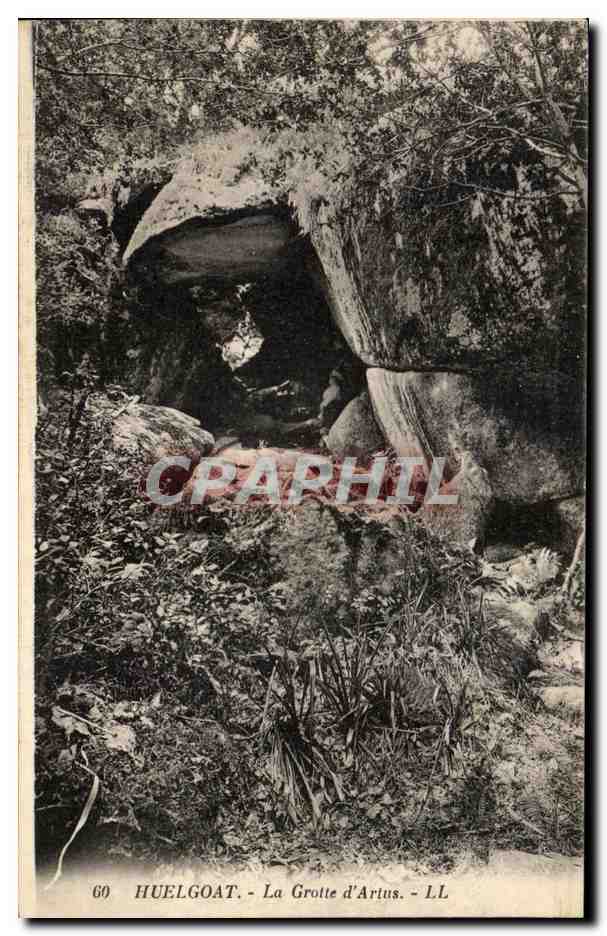 CPA Huelgoat La Grotte d'Artus