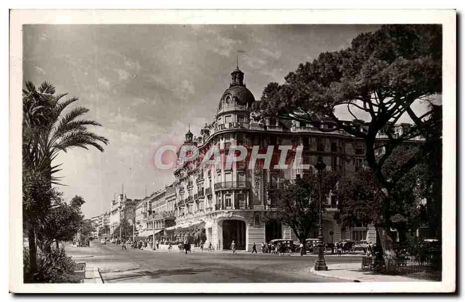 CPA Nice L'Hotel Ruhl et la Promenade des Anglais