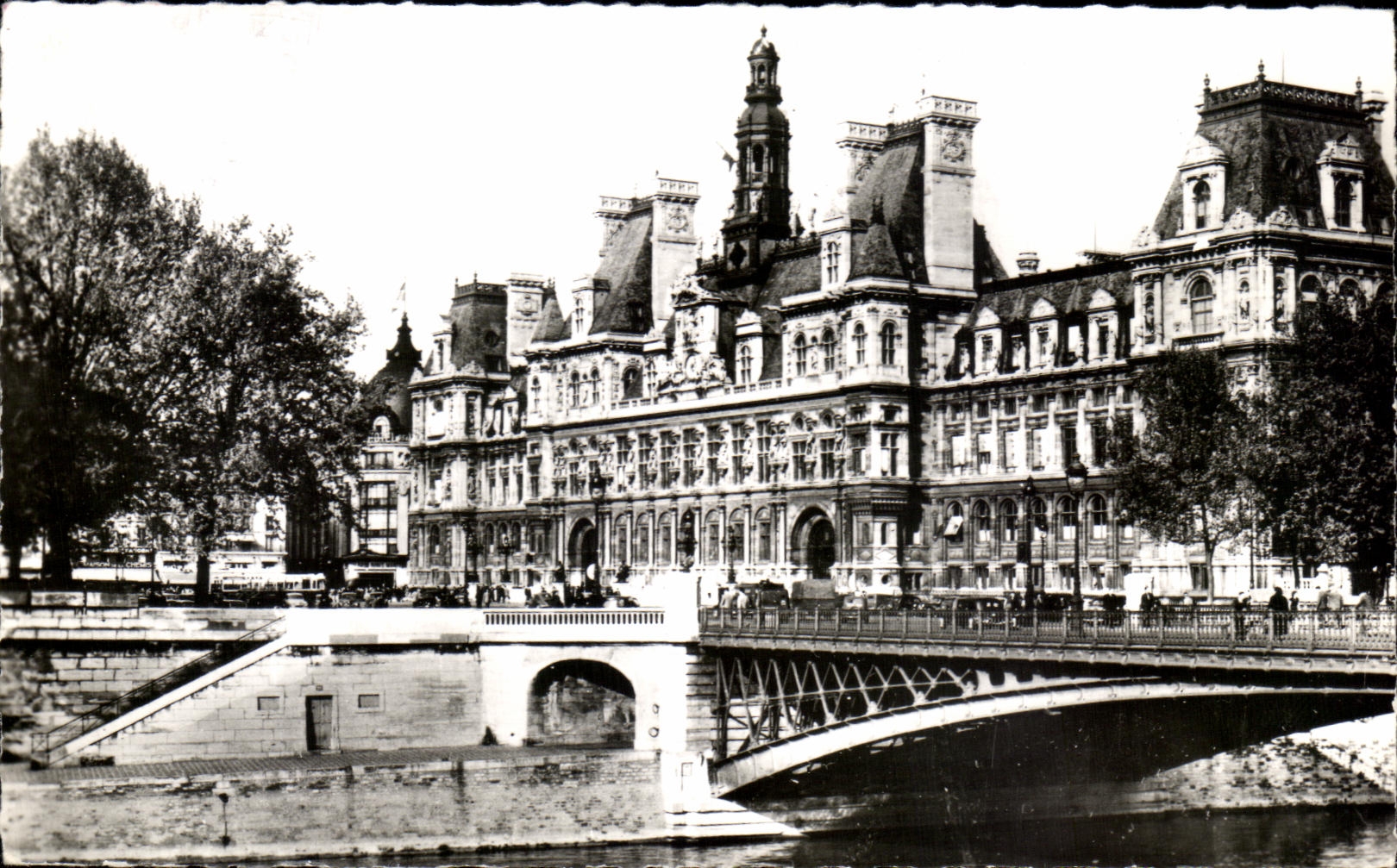 CPSM Paris La Seine et Hotel de Ville