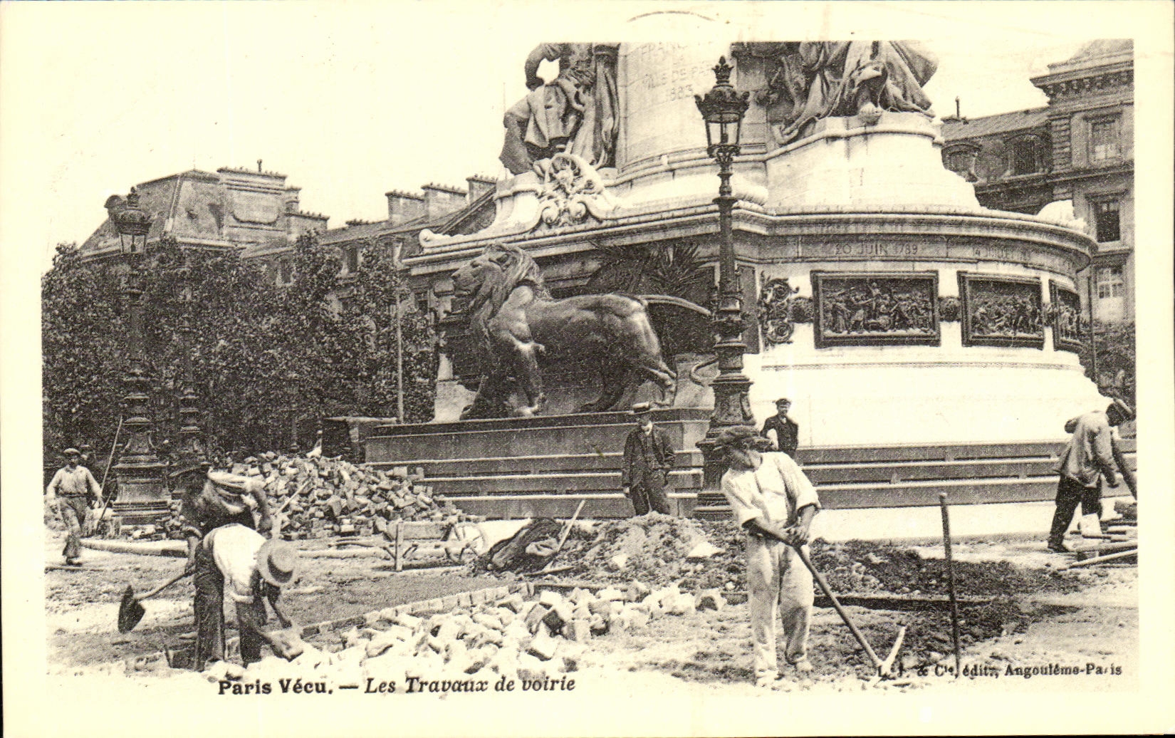 REPRO Paris Vecu Les Travaux de Voirie