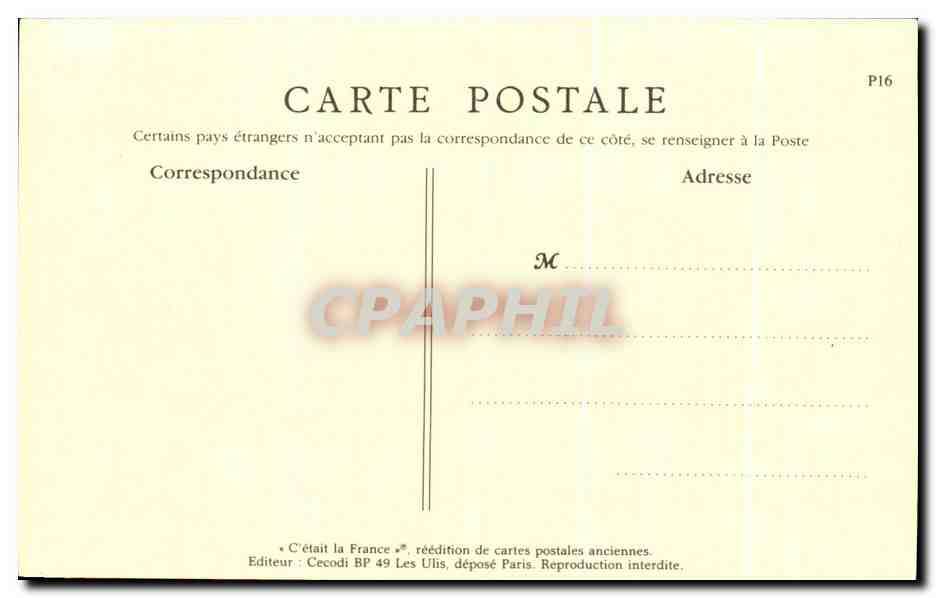 REPRO Paris La Camelots du boulevard Metiers — Rückseite