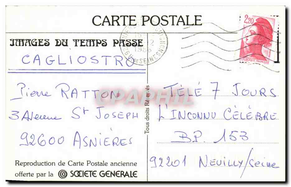 REPRO Paris Nouveau Les Femmes Cocher Moser et Vilain La Causette en attandant le Client — Rückseite
