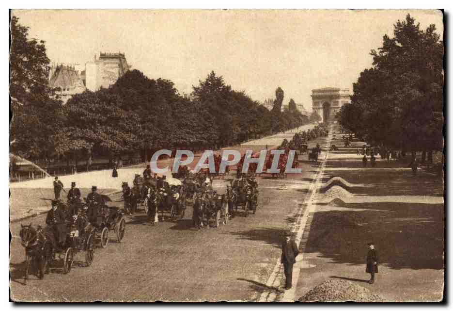 CPA Paris Avenue Du Bois Depart les Courses
