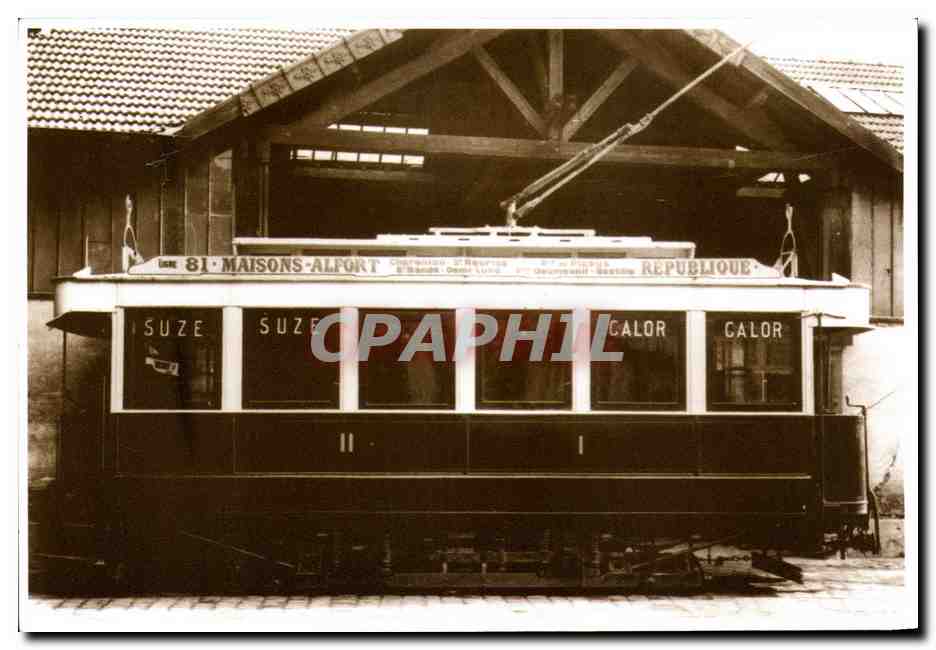 REPRO Maisons Alfort Tramway Les machinsites de la ligne 81 Voeux An 2000