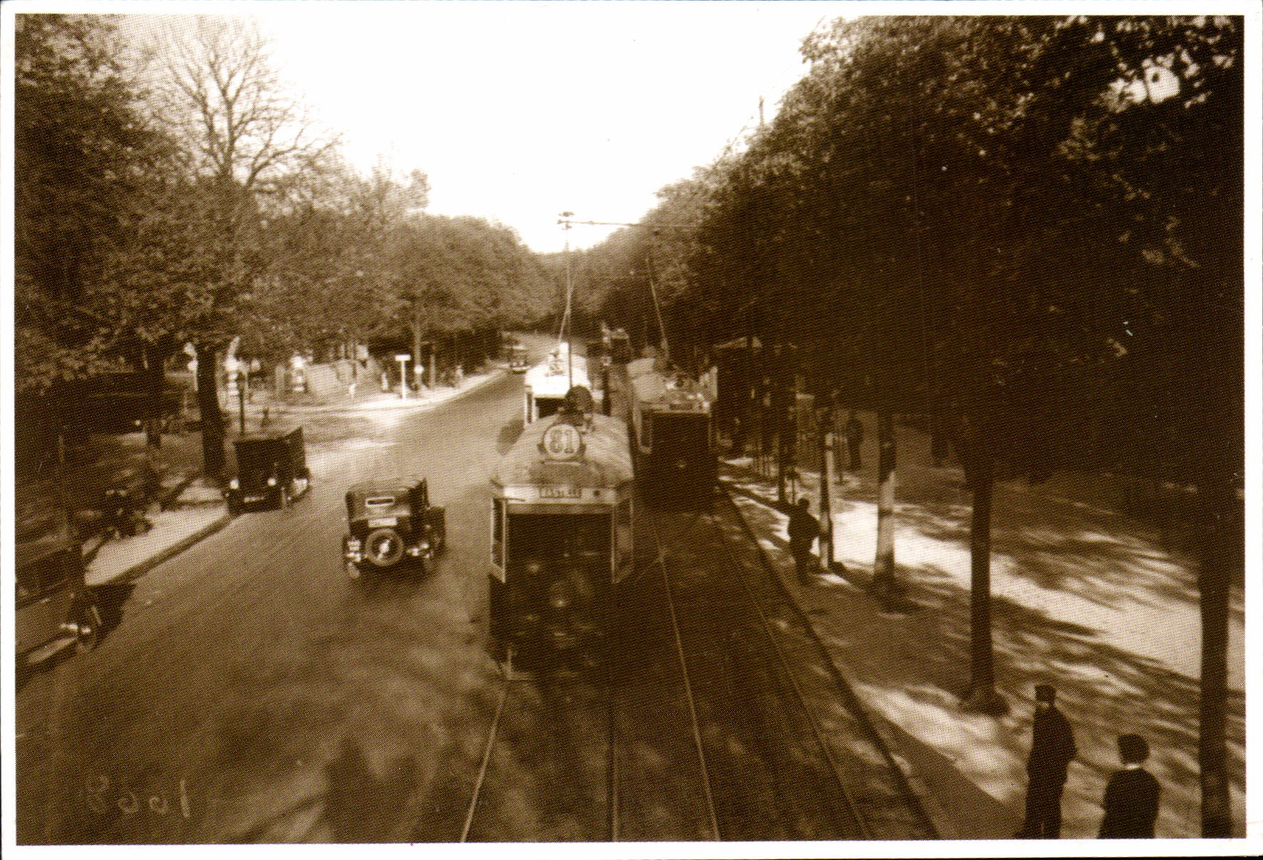 REPRO Paris Les Machinistes de la Ligne 81 vous adressent Voeux An 2000 Tramway
