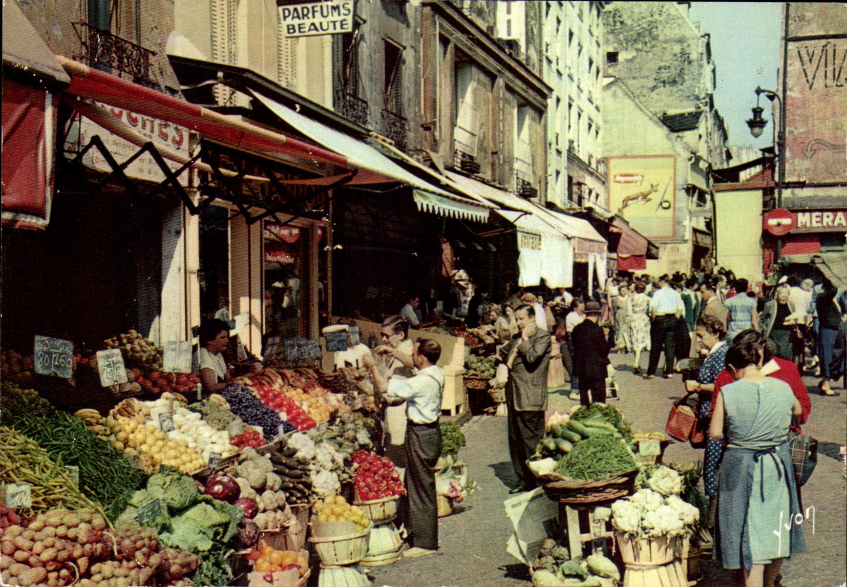 CPSM Paris Couleurs Et Lumiere De France La Rue Mouffetard