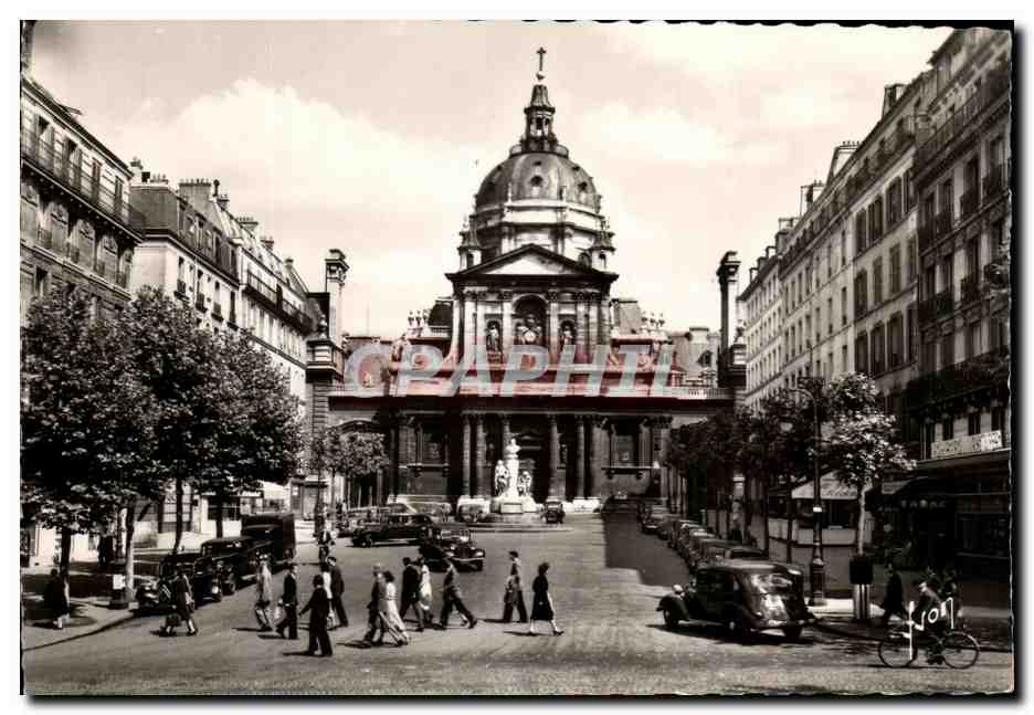 CPSM Paris Eglise de la Sorbonne 