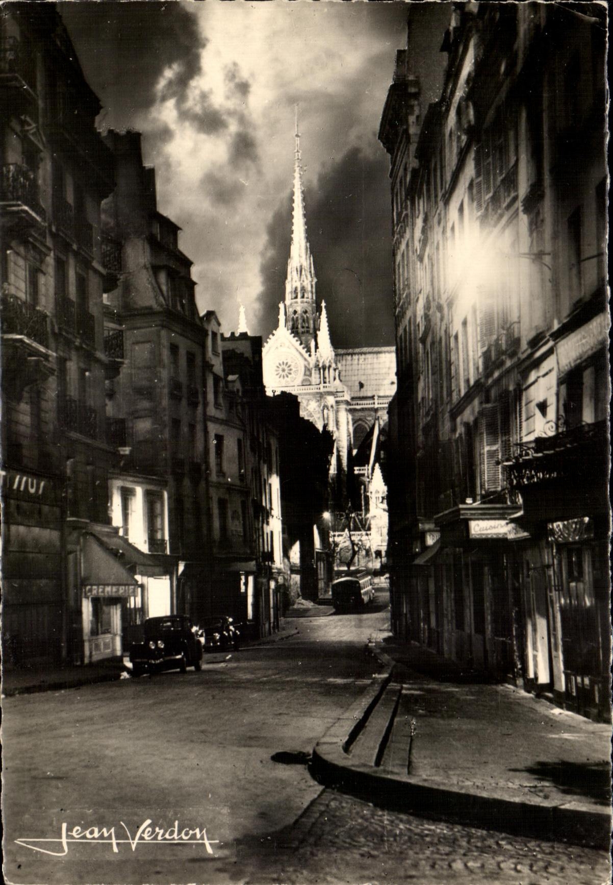 CPA Paris Au Clair De Lune La Fleche de Notre Dame