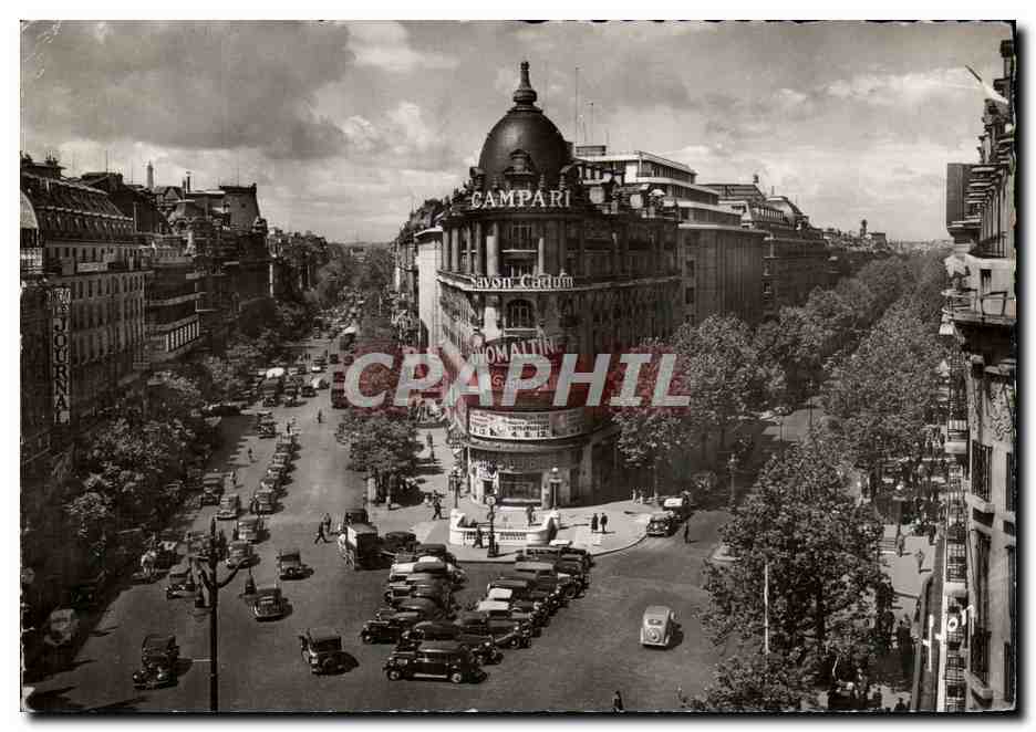 CPA Paris En Flanant Carrefour Richelleu Drouot Boulevards des Italiens et Haussman