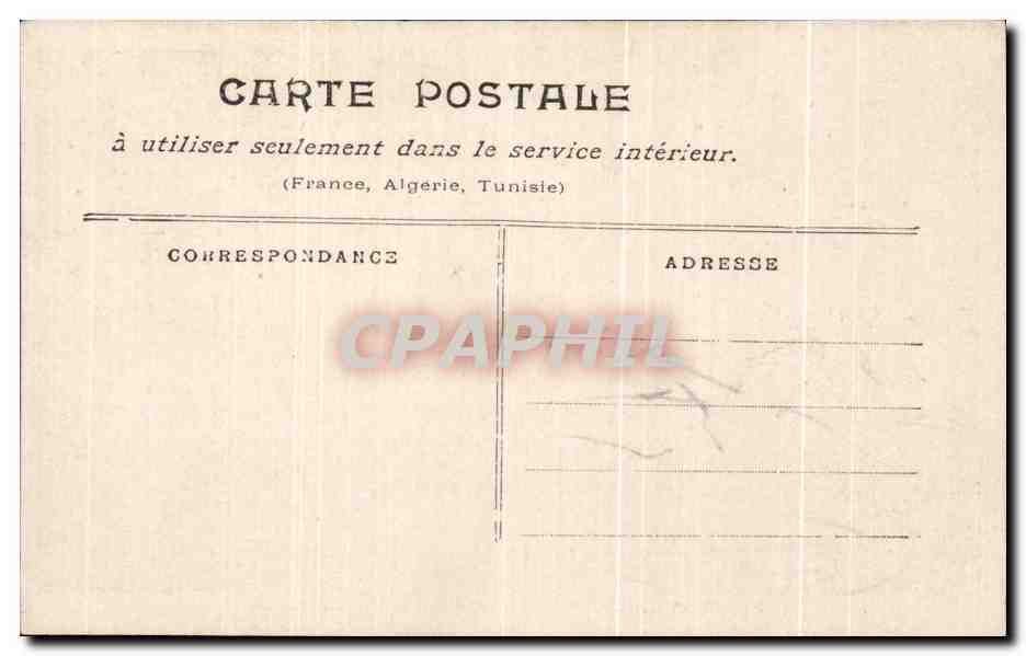 CPA Paris Innonde Pont de l'Archeveche — Rückseite