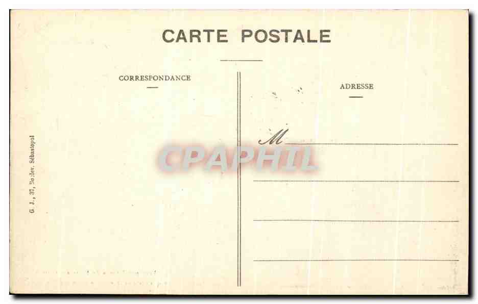 CPA Paris Les Inondatins de Paris en 1910 Ce qui reste visible de la Gare des Invalides — Rückseite