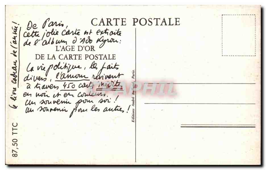 Paris — Inondations de janvier — La porte de la gare - Quai d'Ivry — C.M. — Rückseite