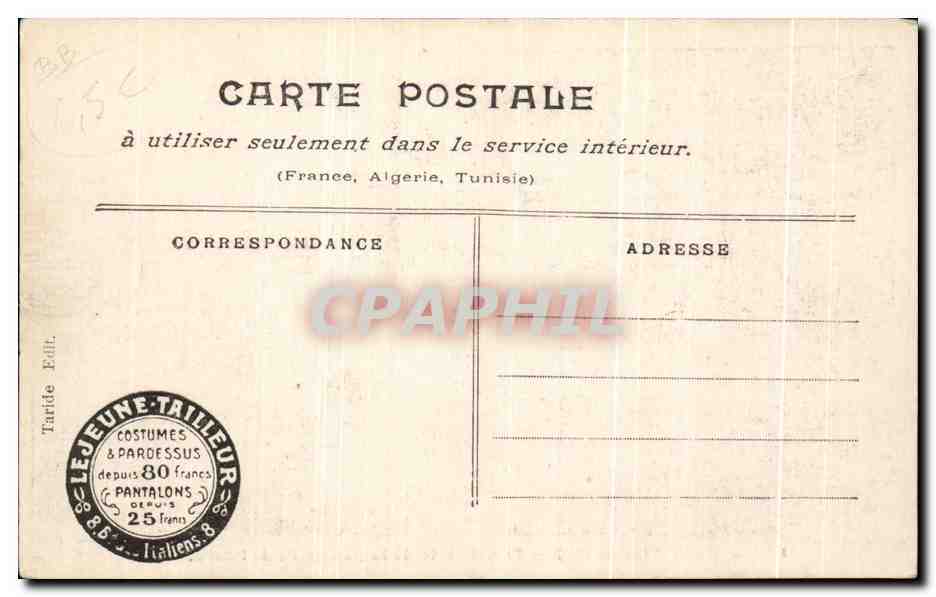 CPA Paris Inonde Ce Qui Reste de la Passerelle de l'Estacade — Rückseite