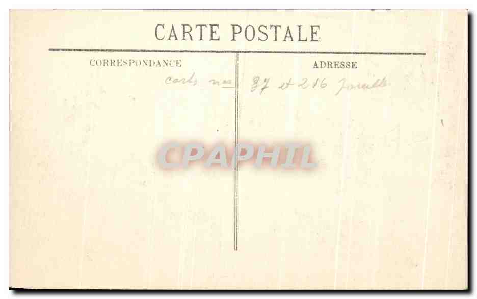 CPA Paris Inondations de Paris La Gare des Invalides — Rückseite