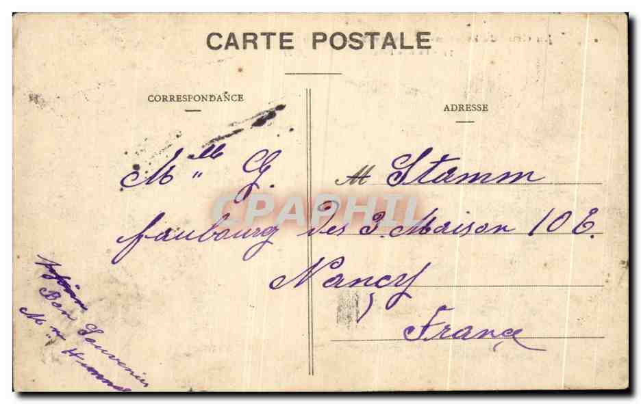 CPA La Crue de la Seine La Rue Faber Paris Inondations  — Rückseite