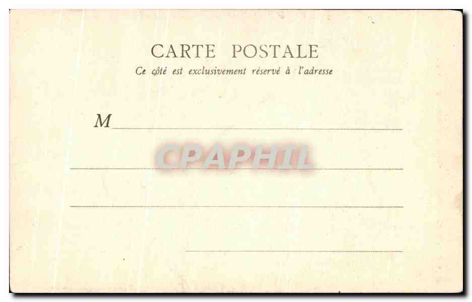 CPA Paris Archives nationales  — Verso