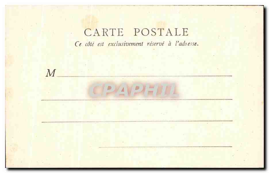 CPA Paris Le Triomphe de la Republique de Dalou Lion — Rückseite
