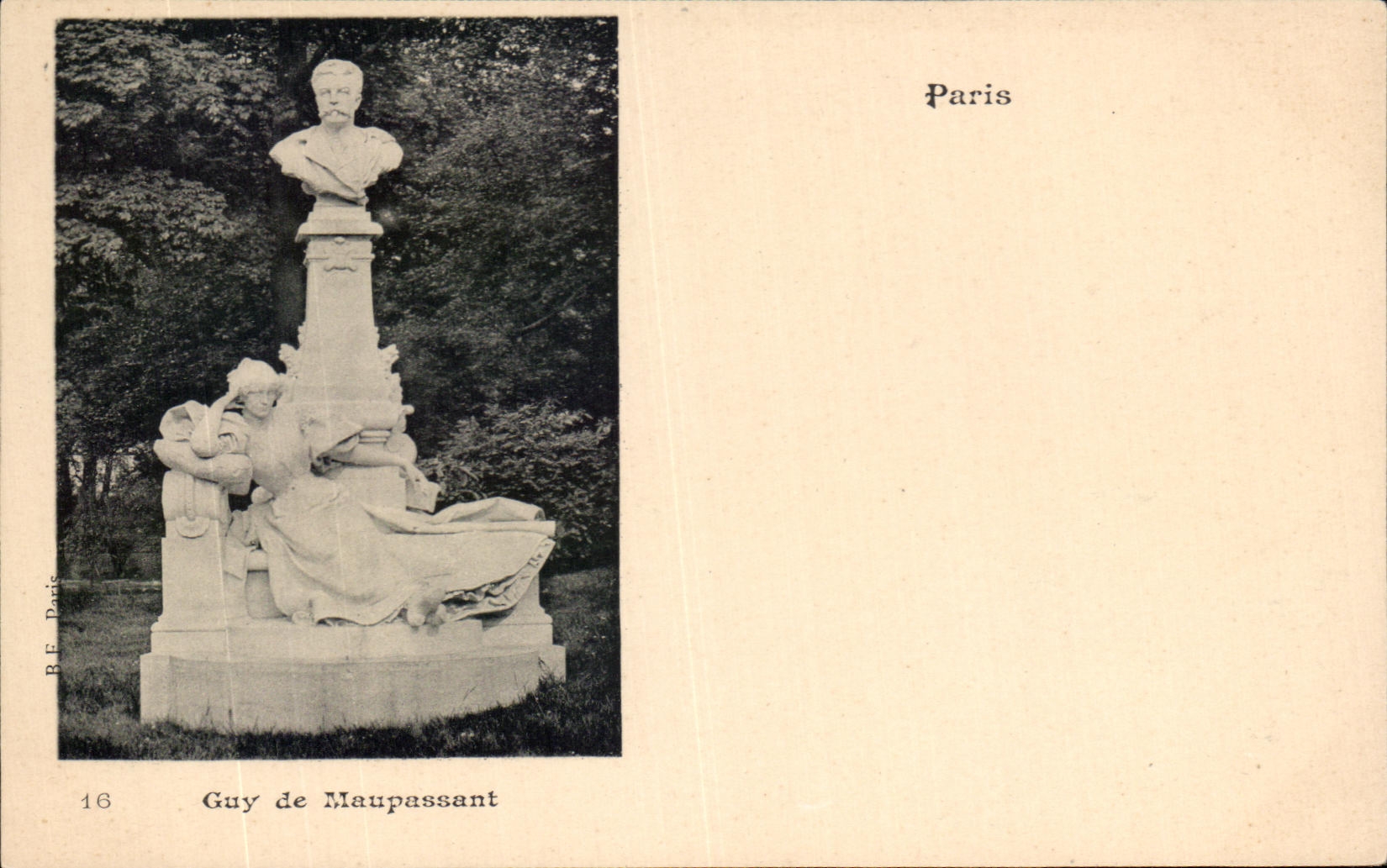 CPA Paris Guy de Maupassant