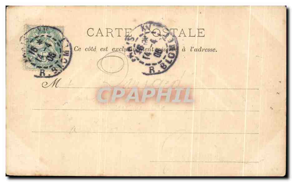 CPA Paris Maison Francois 1er Cours La Reine — Rückseite