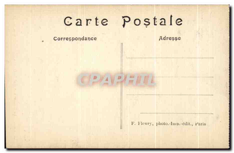 CPA Paris Le Jardin La Colonne Marquant l'endroit Ou Tomba Le Premier Martyr — Verso