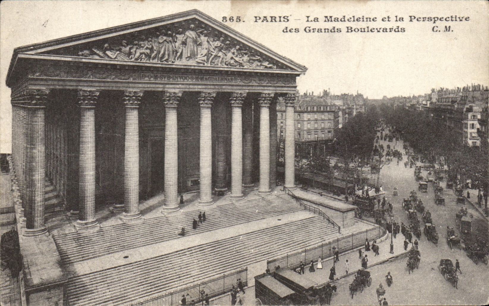 CPA Paris La Madeleine Et La Perspective Des Grands Boulevards