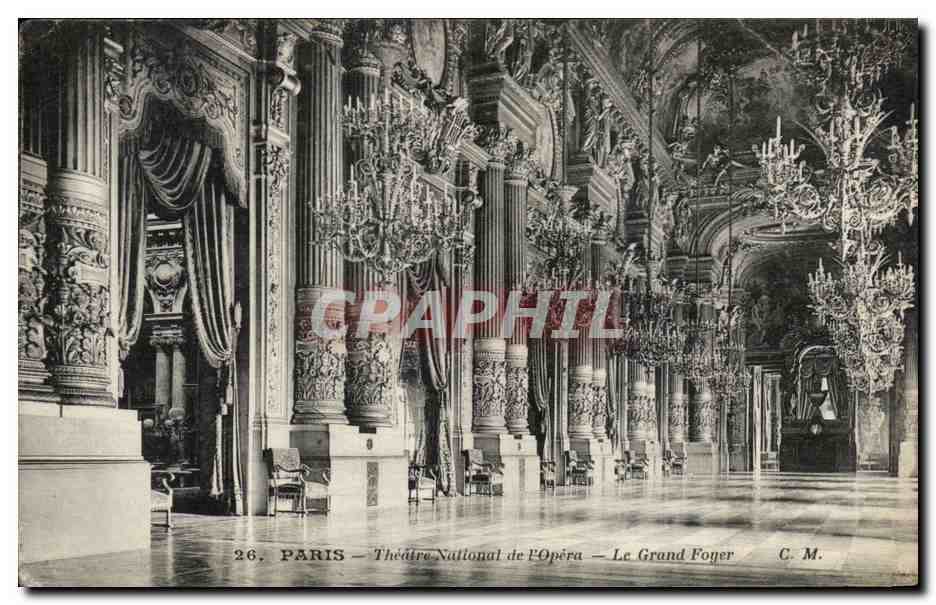 CPA Paris theatre National De l'Opera Le Grand Foyer