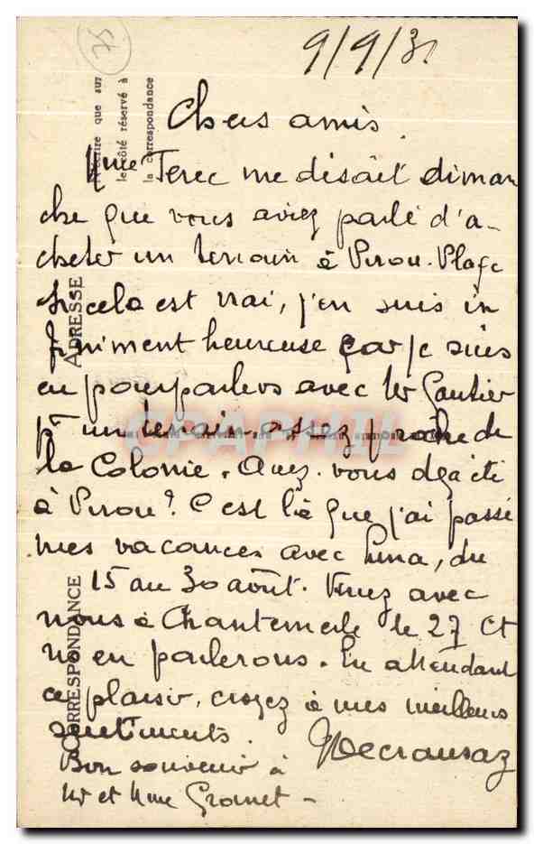 CPA Paris L'Ecole Militaire Militaria — Rückseite