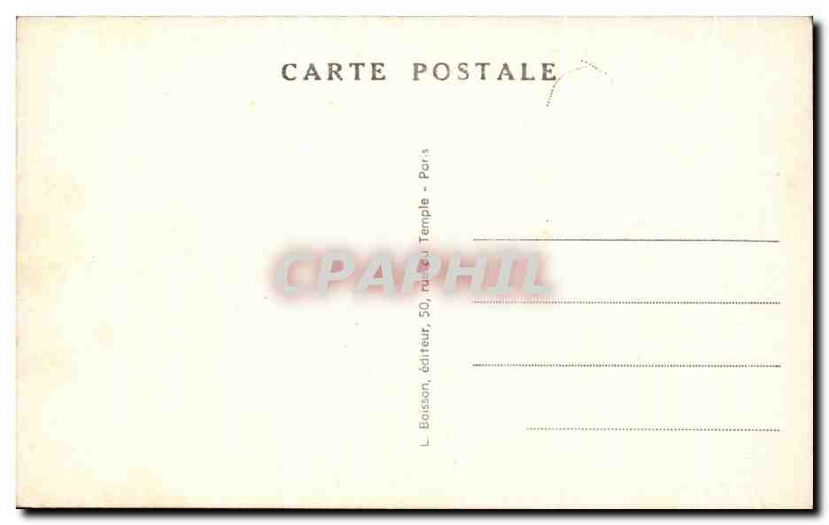 CPA Paris Les Grandes Boulevards la Ports Saint Martin vers la Porte Saint Denis  — Rückseite