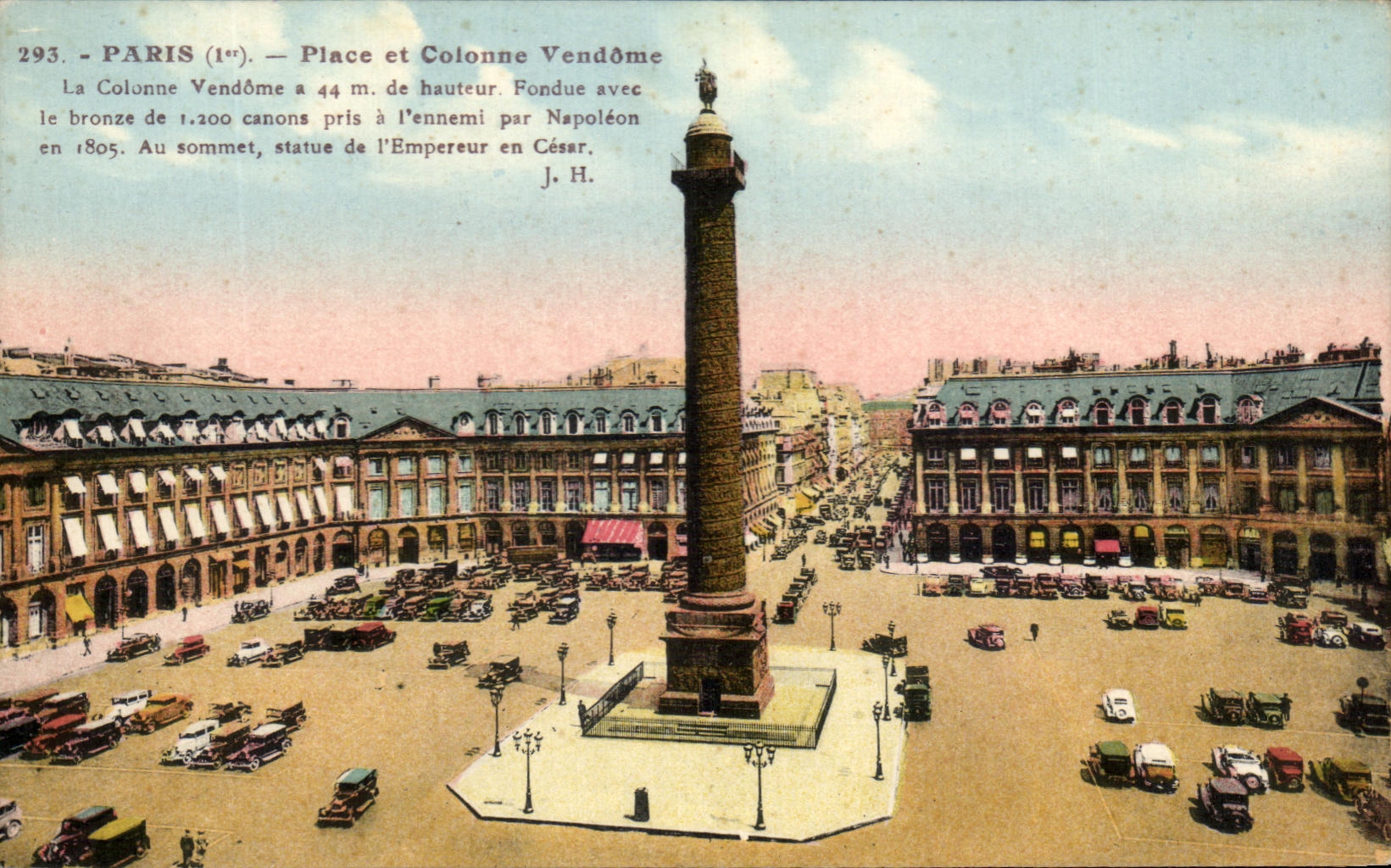 CPA Paris Place et Colonne Vendome La Colonne Vendome 