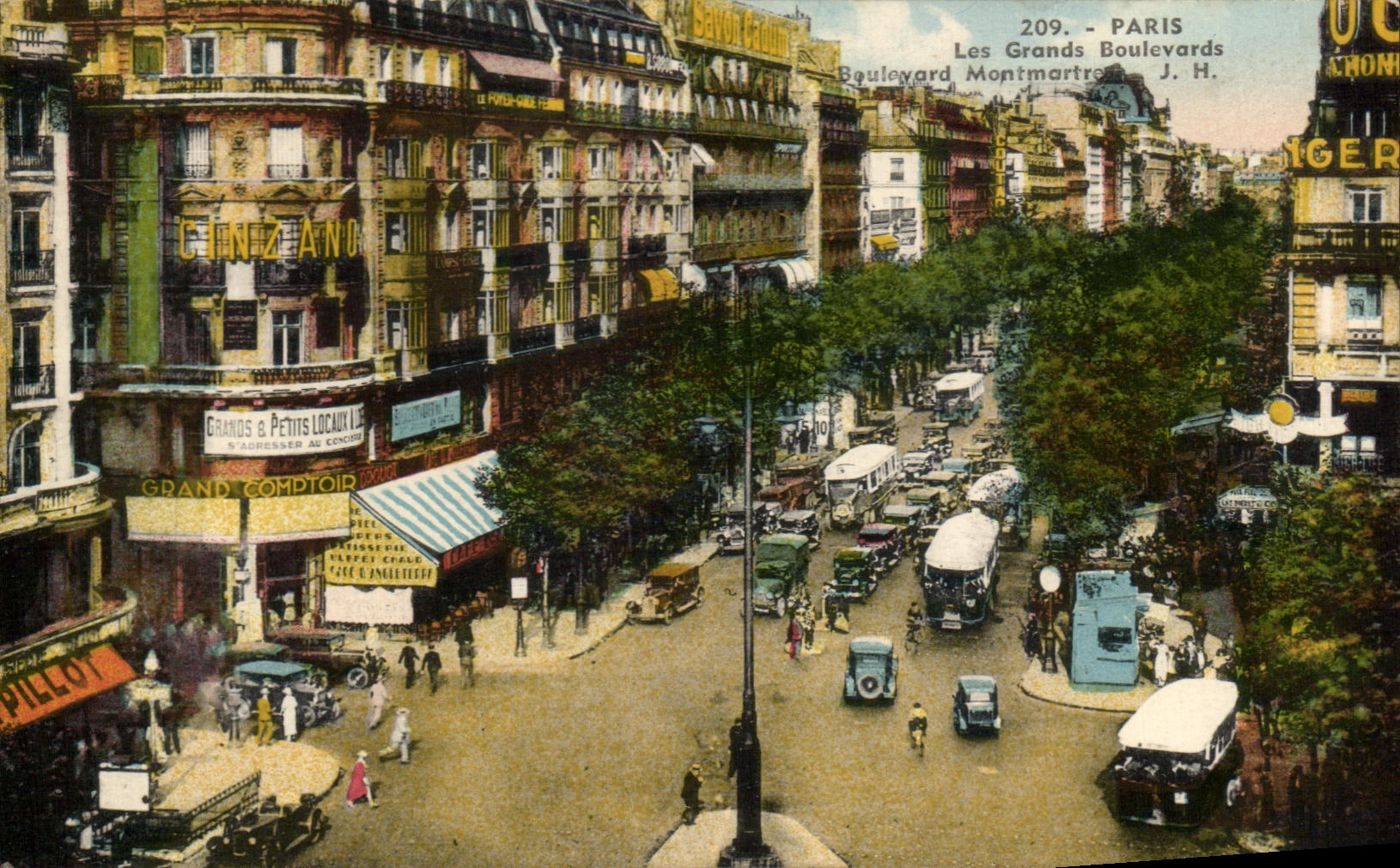 CPA Paris Les Grands Boulevards Boulevard Montmartre