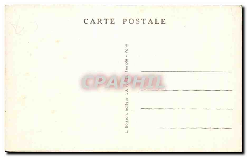 CPA Paris Les Grands Boulevards La Porte Saint martin vers la Porte Saint Denis — Verso