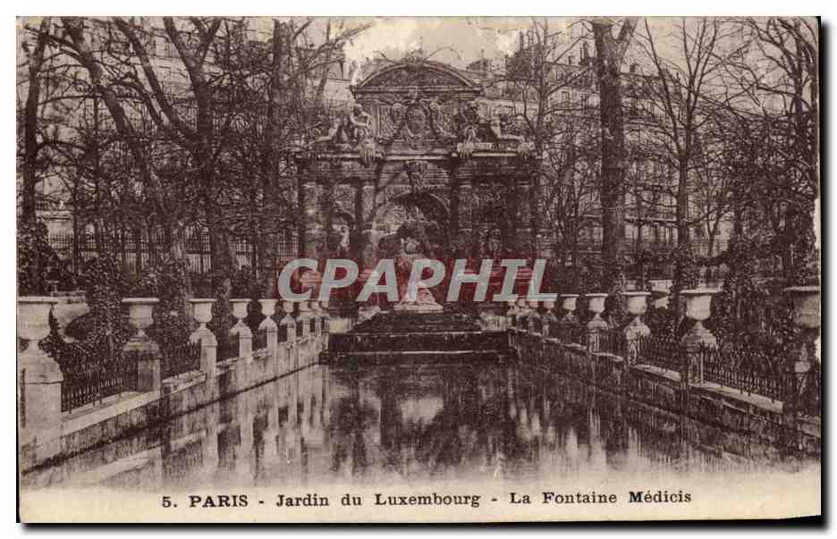 CPA Paris Jardin du Luxembourg La Fontaine Medicis