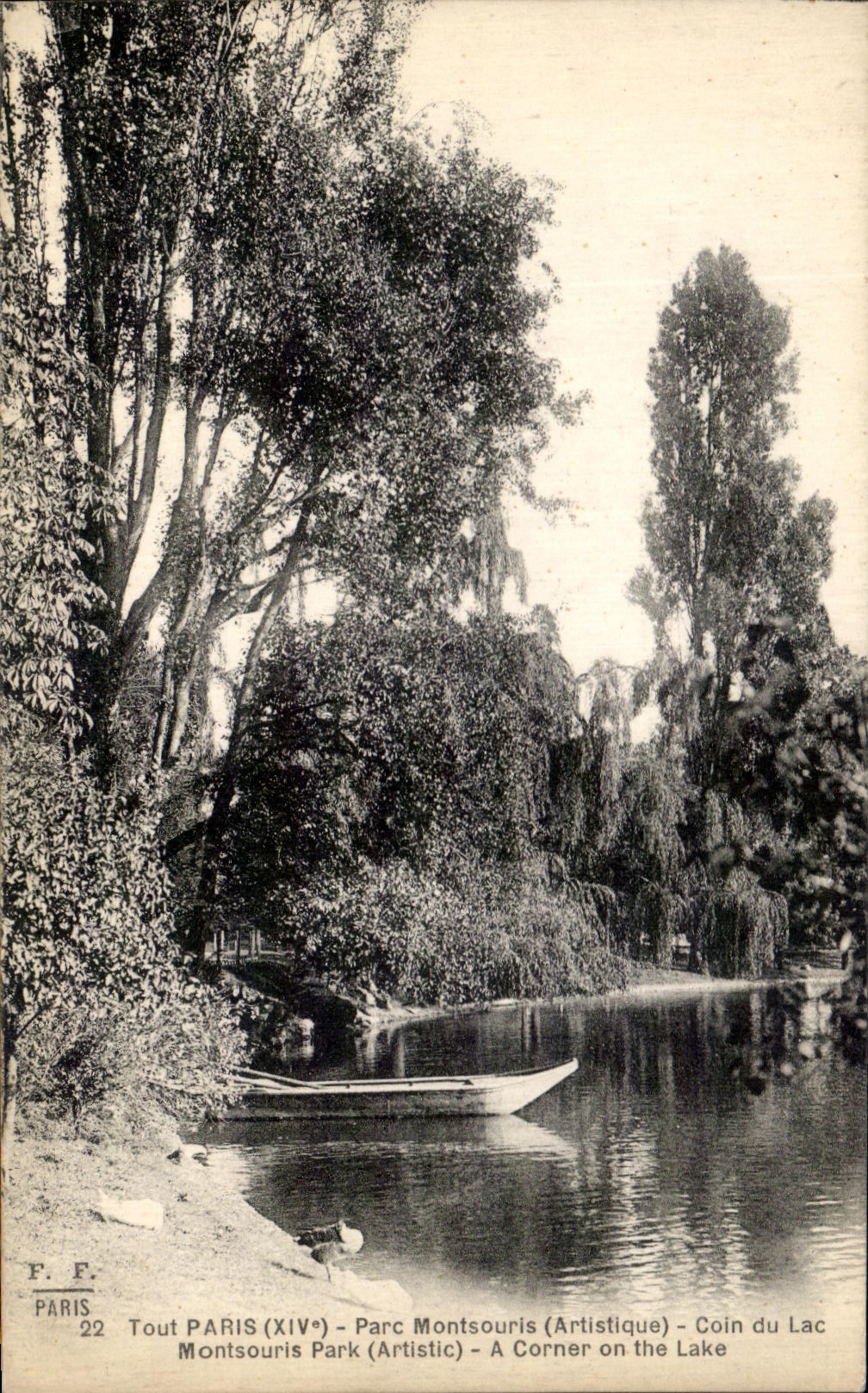 CPA Tout Paris Parc Montsouris Coin du lac 