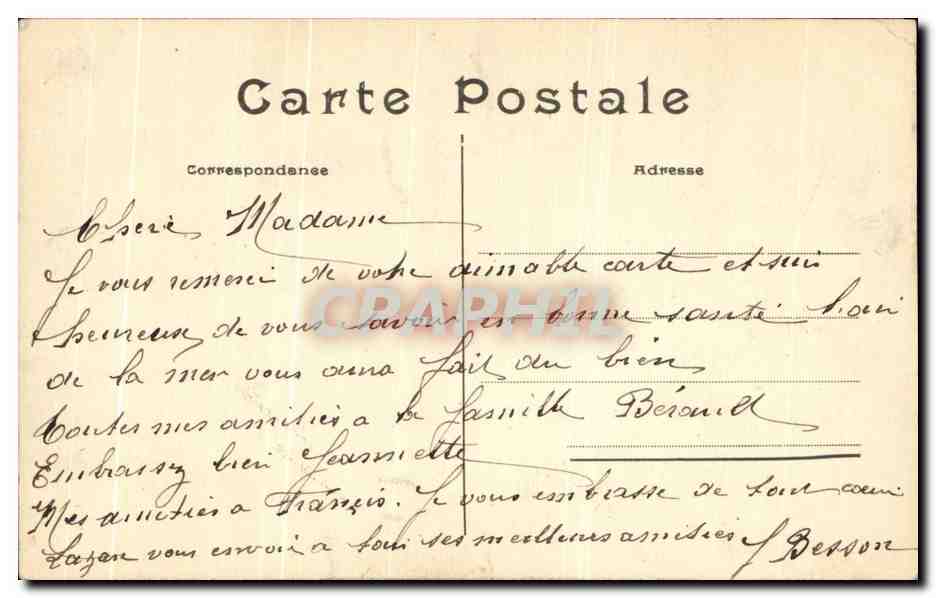 CPA Paris Buttes Chaumont Le Belvedere et le Passeur — Verso