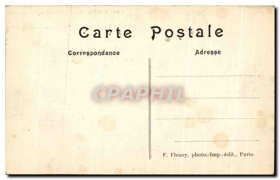 CPA Paris Place Vendome et la rue Royale — Rückseite