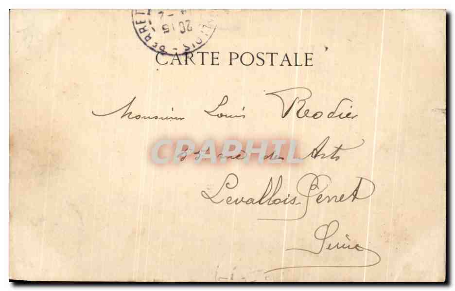 CPA Paris Bois De Boulogne Etang Du Chateau De longchamp — Verso