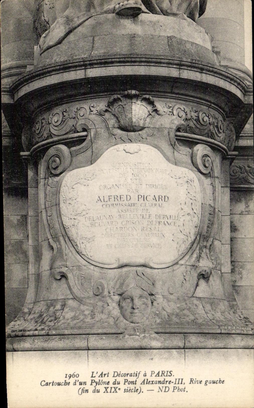 CPA L'Art Decoratif A Paris Cartouche d'Un Pylone Du Pont Alexandre III