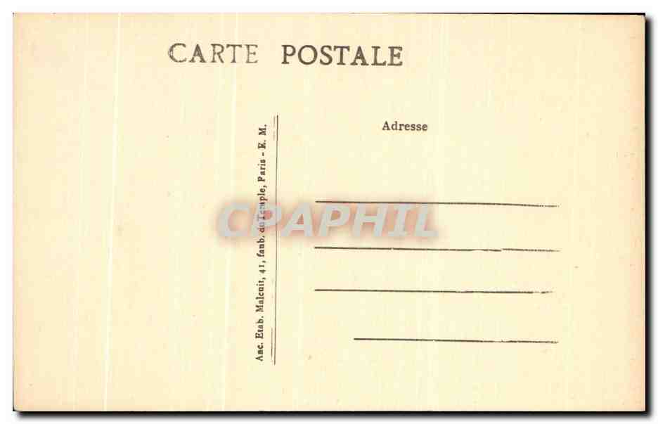 CPA Paris Les Ecoles Rue St Maur Et Rue d'Arboy — Rückseite