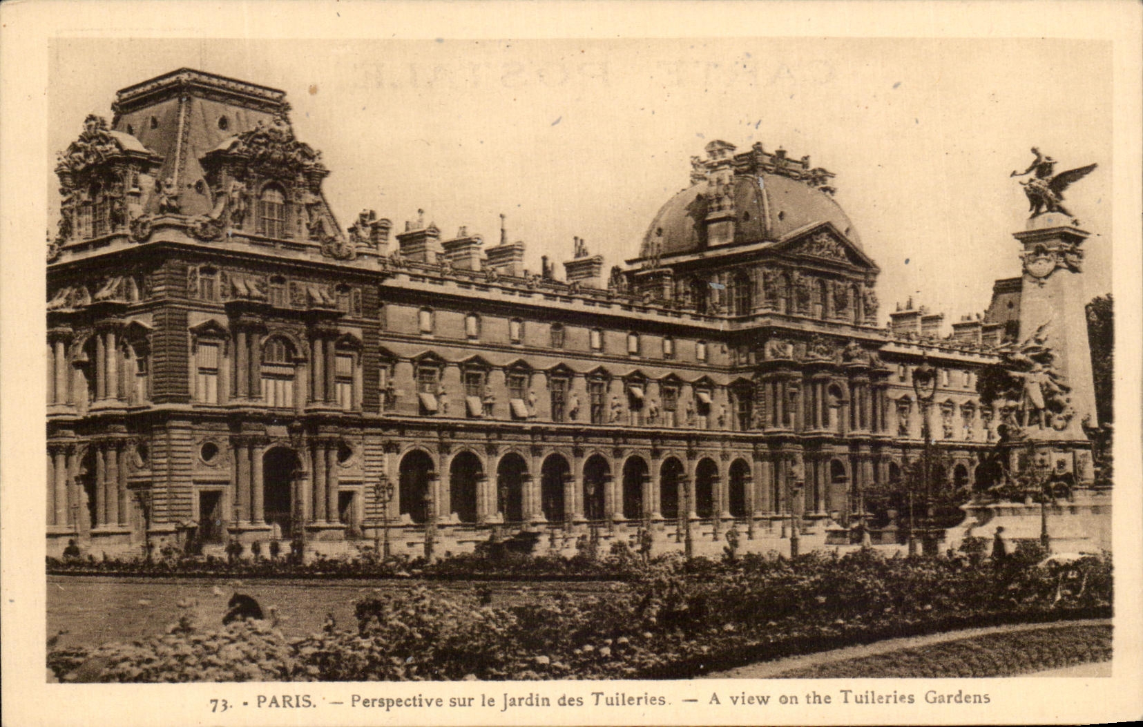 CPA Paris Perspective Sur Le Jardin Des Tuileries