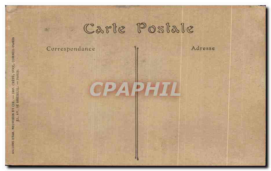 CPA Paris Le Triomphe de la Republique par Dalou — Verso