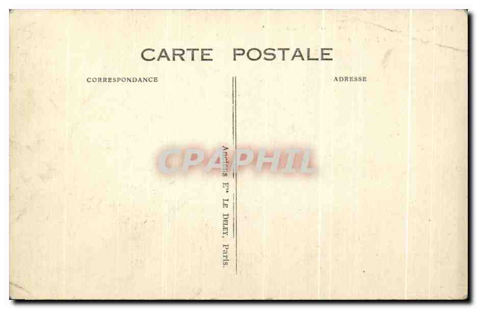 CPA Paris Arenes Romaines Rue Monge — Rückseite