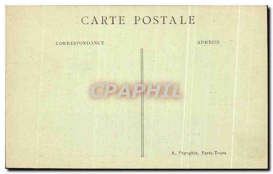 CPA Paris La Place de la Concorde les Fontaines et I'Obelisque de Louqsor Concorde Place — Rückseite
