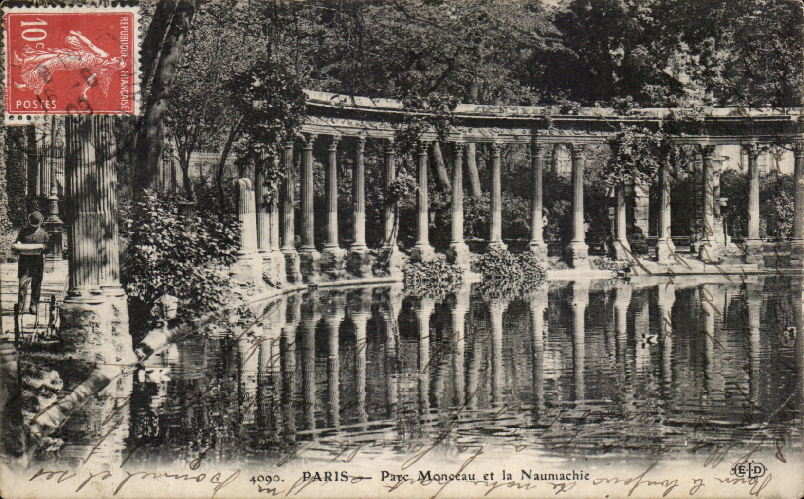 CPA Paris Parc Monceau et la Naumachie