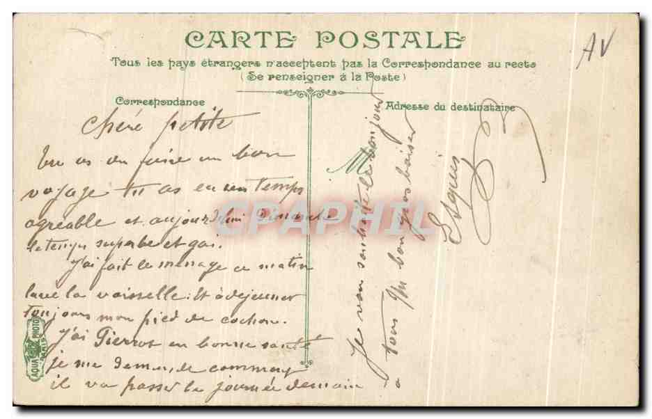 CPA Le Ville de Paris au dessus de Montmartre Dirigeable Ballon Zeppelin  — Verso
