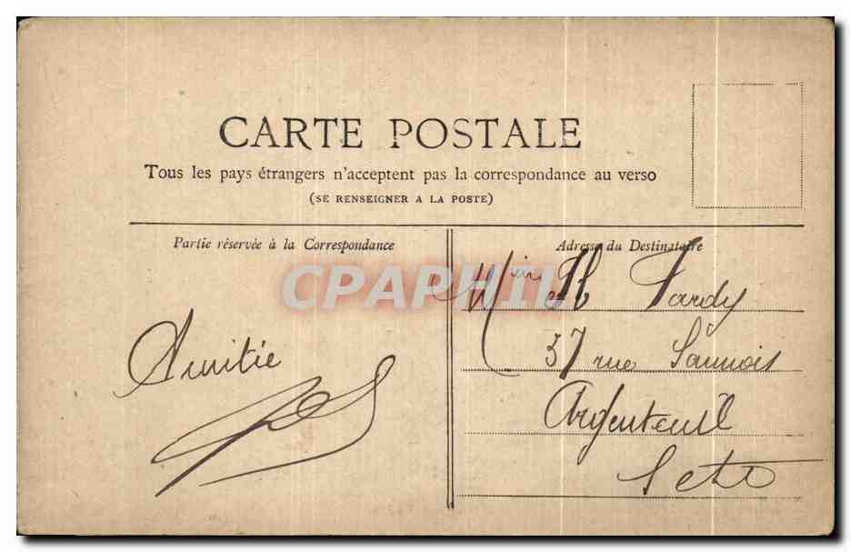 CPA Paris Collection petit Journal Paris L'Opera — Verso