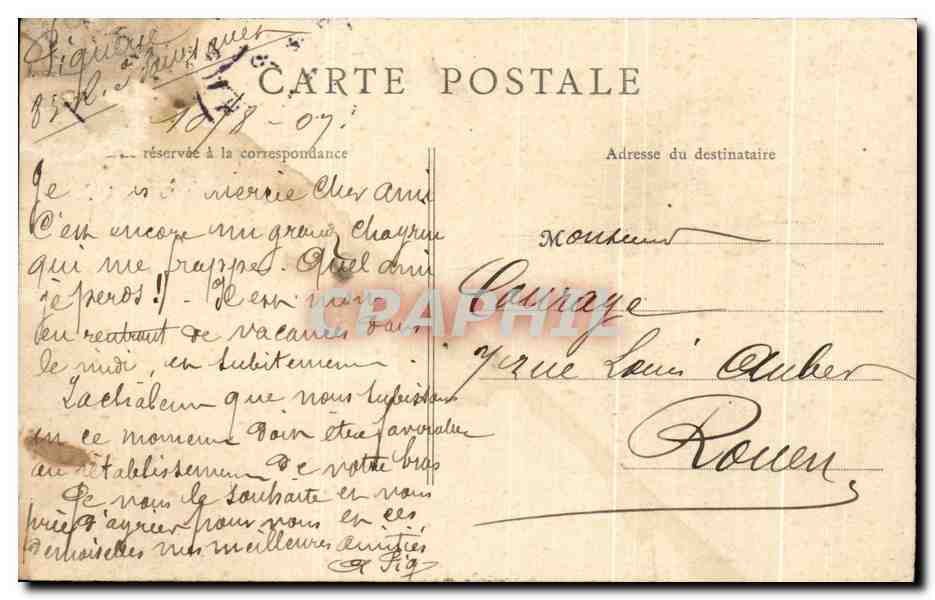 CPA Paris Bois de Boulogne Patinage sur le lac — Rückseite