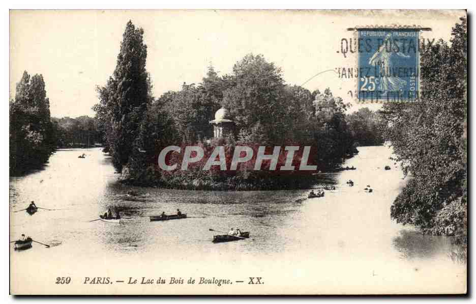 CPA Paris Le Lac Bois de Boulogne 