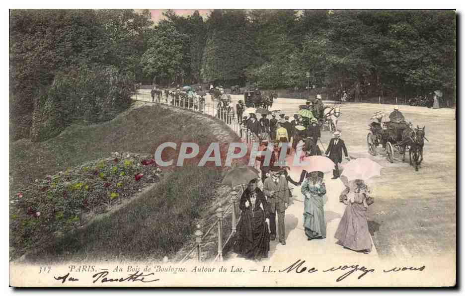 CPA Paris Au Bois de Boulogne Autour du Lac